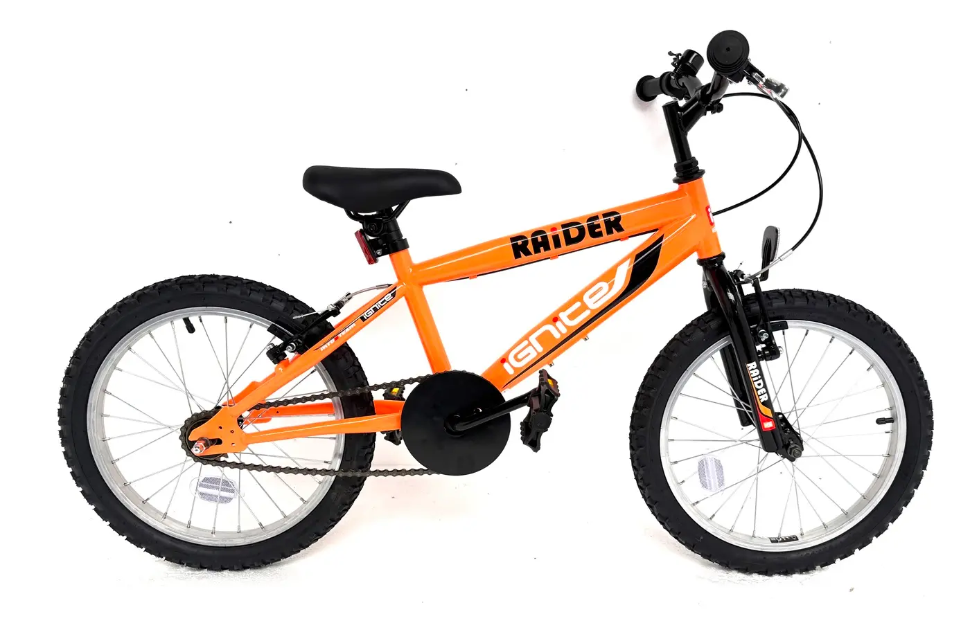 Ignite Raider 18 inch Boys Bike — Neon Orange
